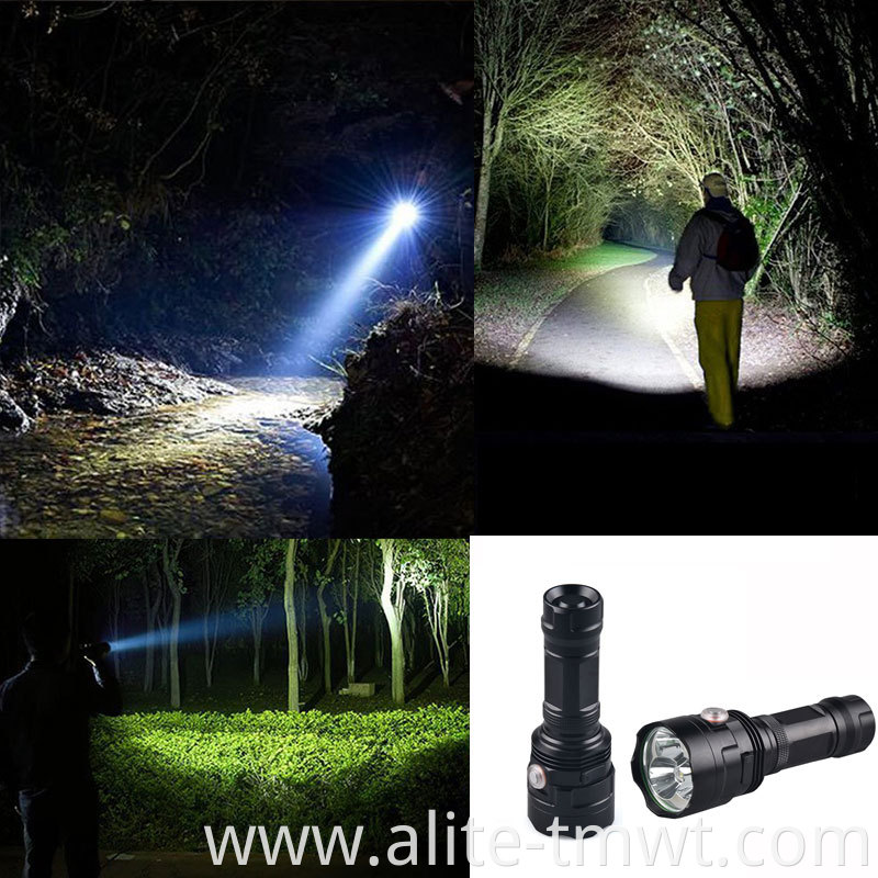 26650 Powerful 3000lm usb rechargeable tactical flashlight with 3LED XML T6
